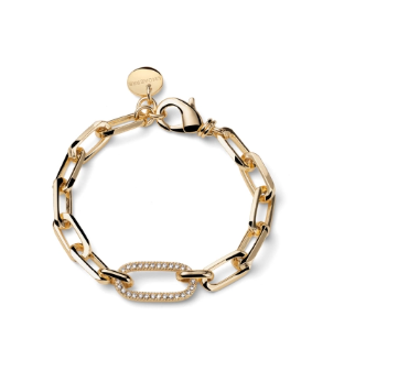 Bracciale Bicolore Paper Clip e Zirconi ART. 2891 E 2892