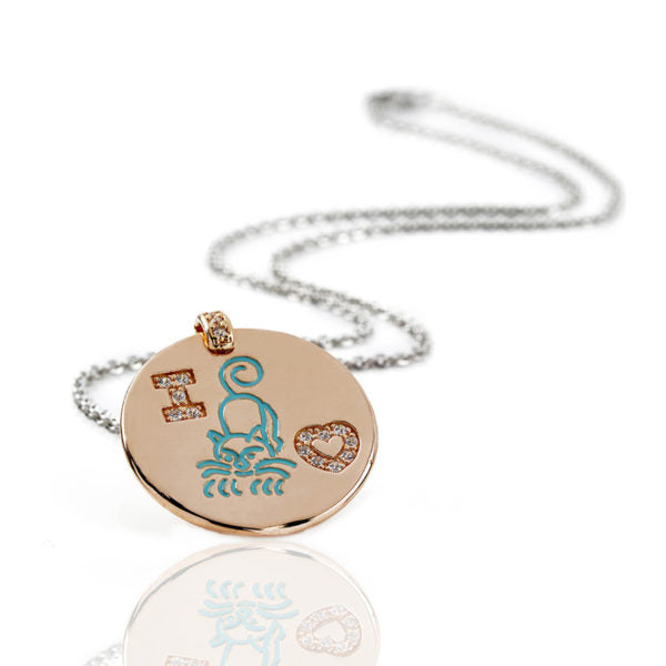 COLLANA LA GATTA GIOIELLI linea I LOVE CATS art. lg25cl