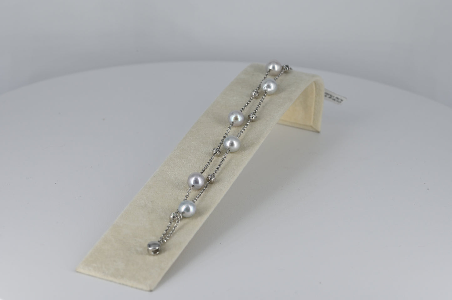 Bracciale in oro con perle coltivate