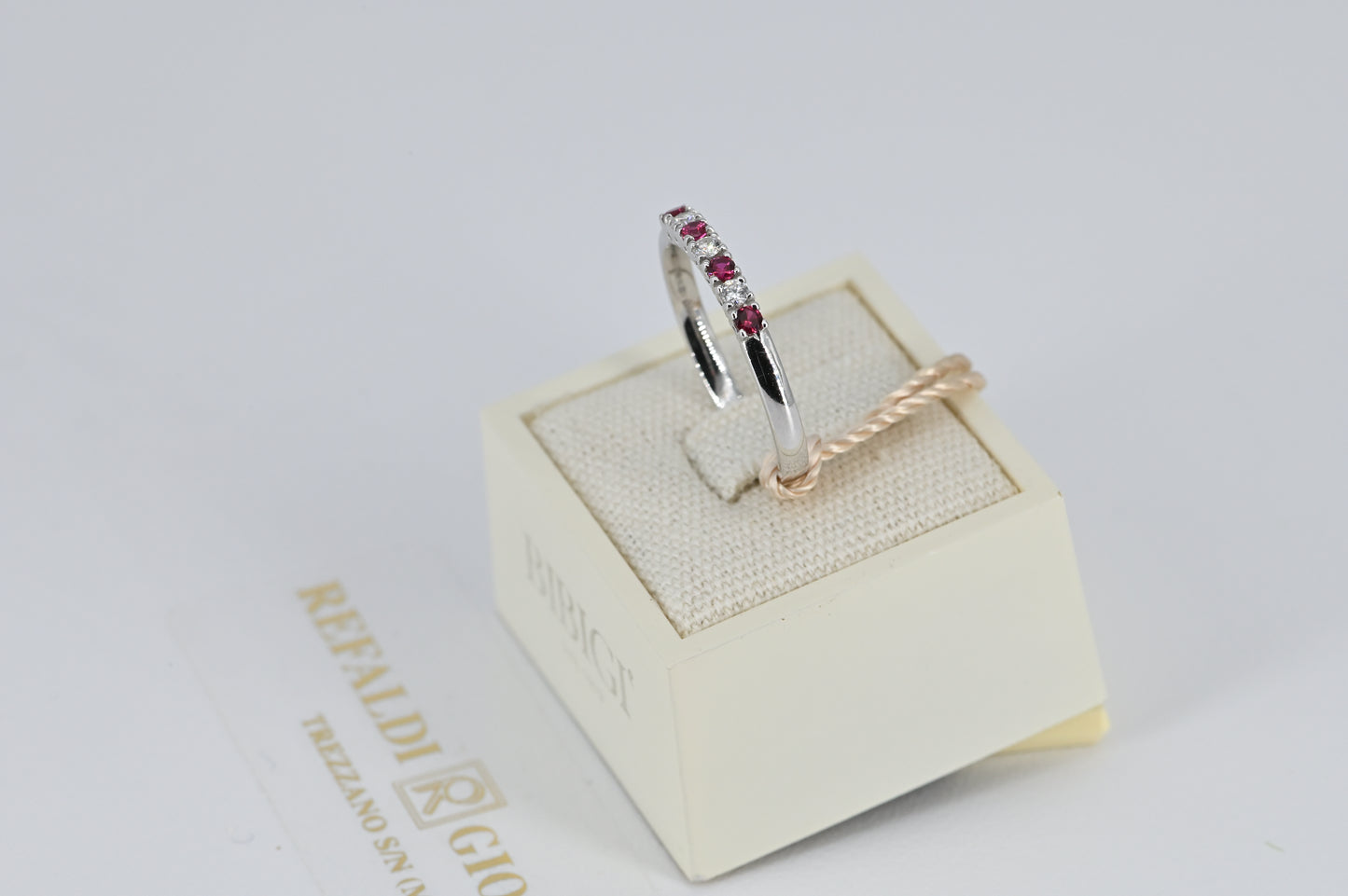 Fedina diamanti e rubini