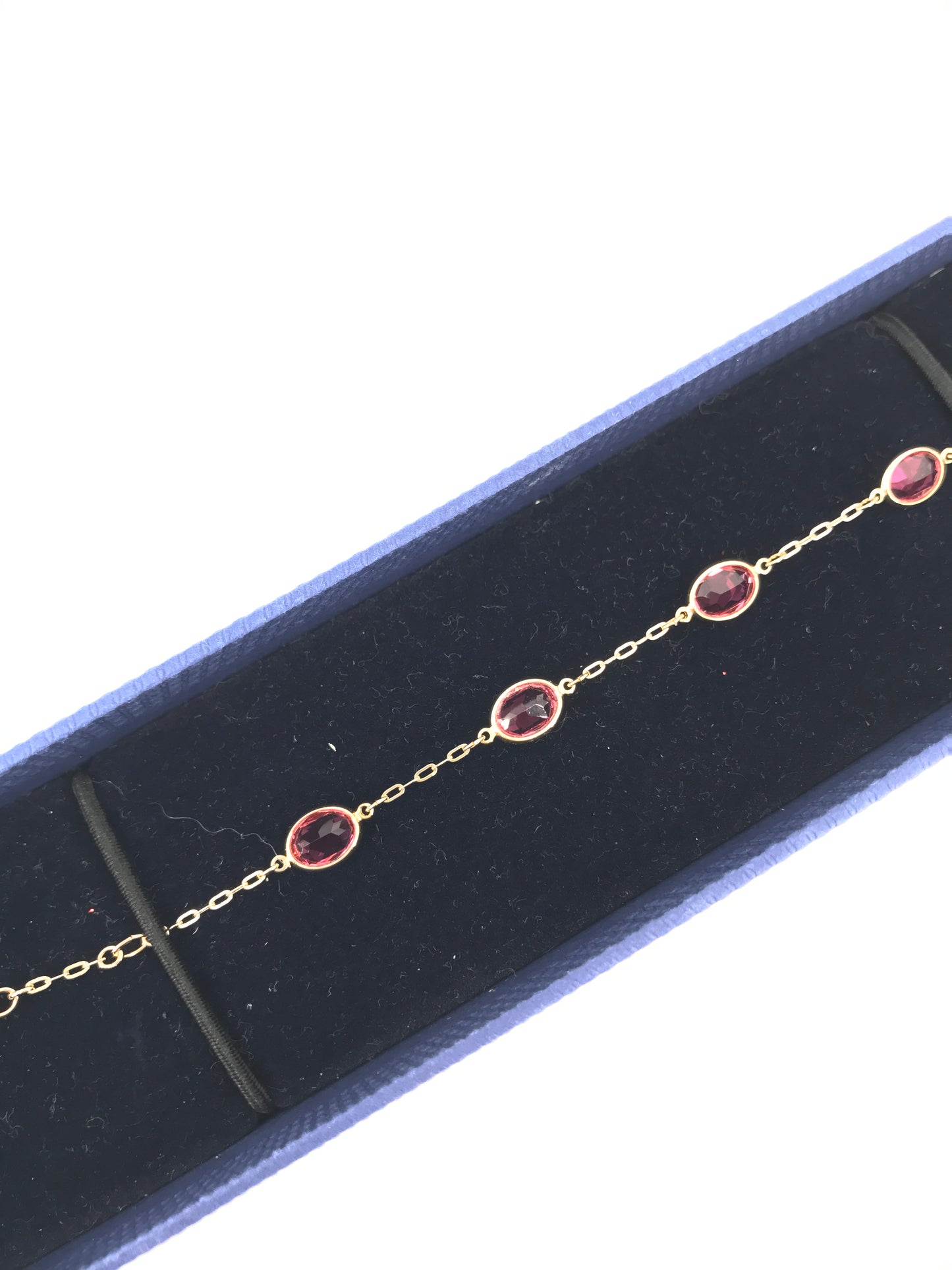 Bracciale swarovski dorato con pietre rosse art 1076331