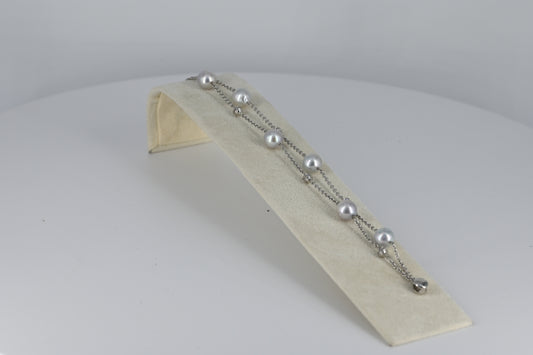 Bracciale in oro con perle coltivate