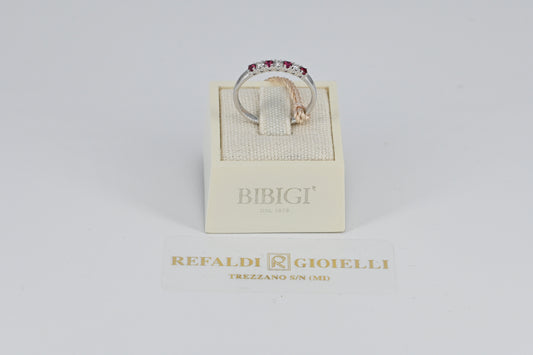 Fedina diamanti e rubini