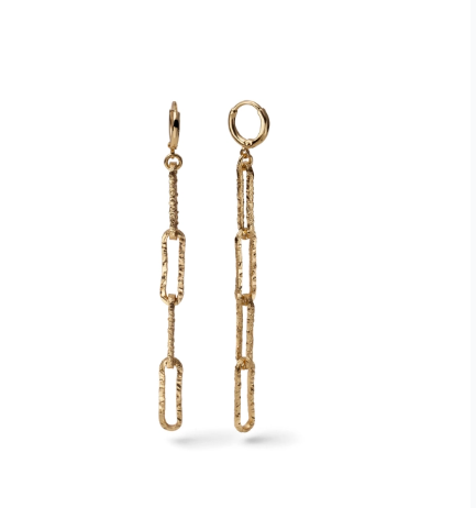 Orecchini lunghi paperclip. ART 1650