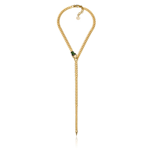 Collier UNOAERRE di catena grumetta con serpente