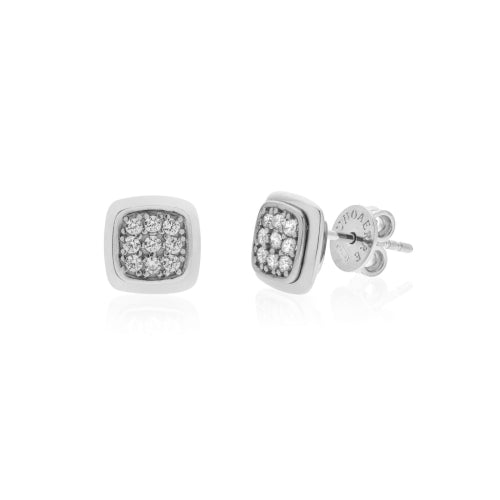 Orecchini in argento e pavé di zirconi Linea CRYSTAL COLOR